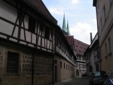 Half-timbered houses in Bamberg