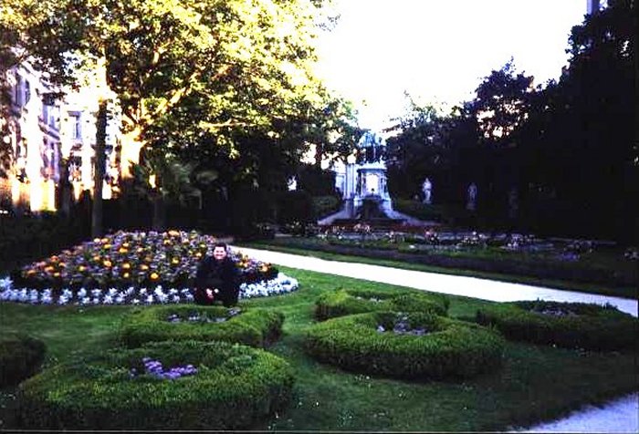The park of the Petit Sablon in Brussels