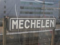 Mechelen from a train