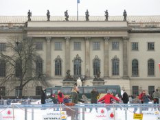 Ice rink in front of the Humboldt University