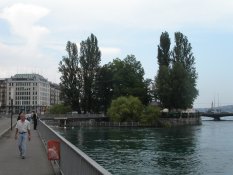 The Rousseau Island in Geneva