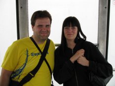 Andr� Odeblom and Lizette Nilsson on the Nebelhorn, Oberstdorf