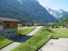 Car train at Kandersteg in Switzerland