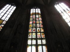Stained glass windows in the Church of St. Sebald