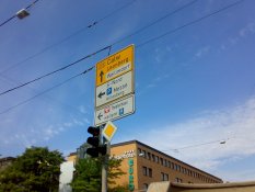 Road signs in Stuttgart
