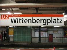 Wittenbergplatz in the tube station