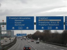 We passed Frankfurt on our way to Hanover