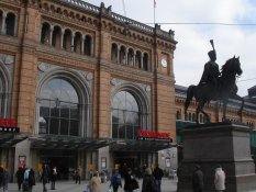 The main Railway Station in Hanover