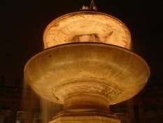 Fountain on St Peter's Square in the Vatican