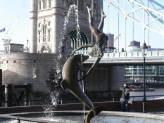 Girl with a Dolphin in London