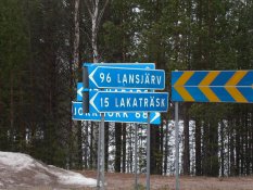 Road Signs on road 97 at Laxede