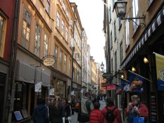 V�sterl�nggatan in the Old Town of Stockholm