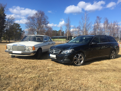 Mercedes W123 and W212