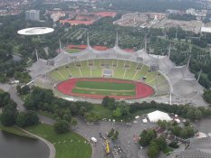Olympic Stadium from Olympiaturm in Munich