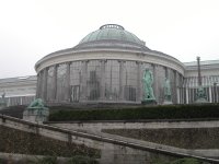 Botanique in Brussels in foggy weather