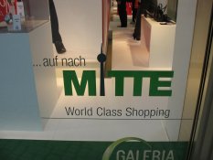 World Class Shopping in Kaufhof Galeria