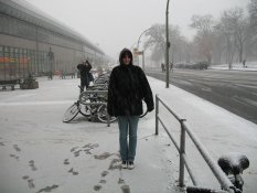 Lizette Nilsson in snowy Berlin