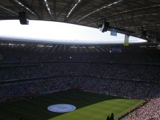 Inside the Allianz Arena in Munich