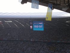 The attendance is 66,000 - sold out!