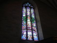 Stained glass window in the Cathedral of Ulm