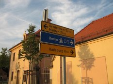 Raod signs in Moritzburg