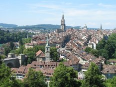 The Old City of Bern from the Rose Garden