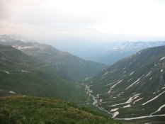 The Furka Pass in Switzerland