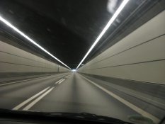 In the tunnel to Sweden