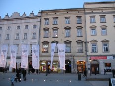 A youth hostel on the Main Market Square in Cracow