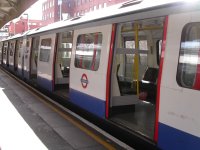 Underground train in London