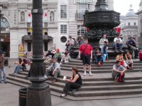 Andr� Odeblom at Piccadilly Circus