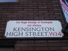 Kensington High Street in London